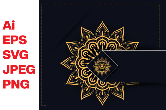 Luxury Mandala Design in Golden Colour