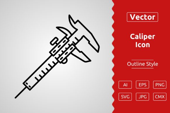 Vector Caliper Outline Icon: A Versatile Tool for Designers and Creators