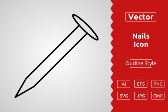 Vector Nails Outline Icon: A Versatile Design Asset for Modern Creators