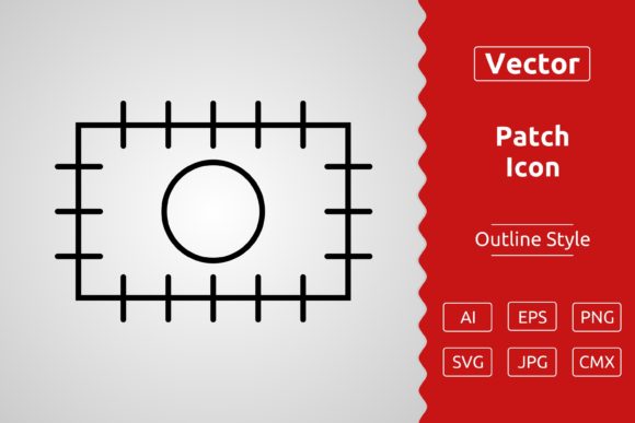 Vector Patch Outline Icon