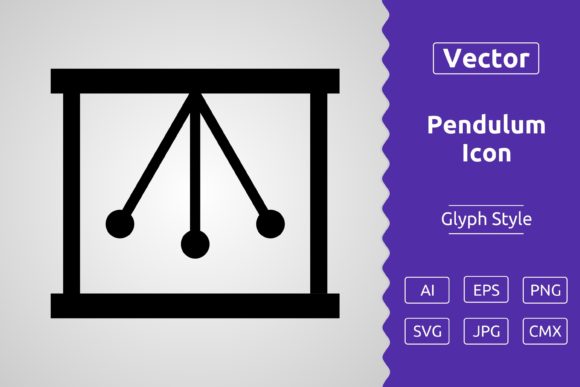 Vector Pendulum Glyph Icon