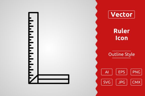 Vector Ruler Outline Icon: A Versatile Tool for Design and Creativity