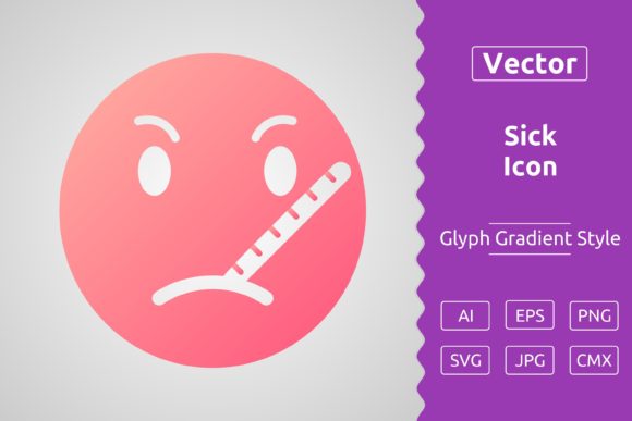 Vector Sick Gradient Icon