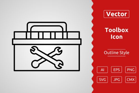 Vector Toolbox Outline Icon: A Versatile Asset for Designers and Creators
